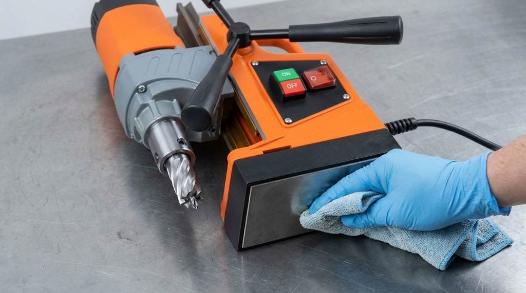 Testing Vevor magnetic drill press bridge rectifier with multimeter