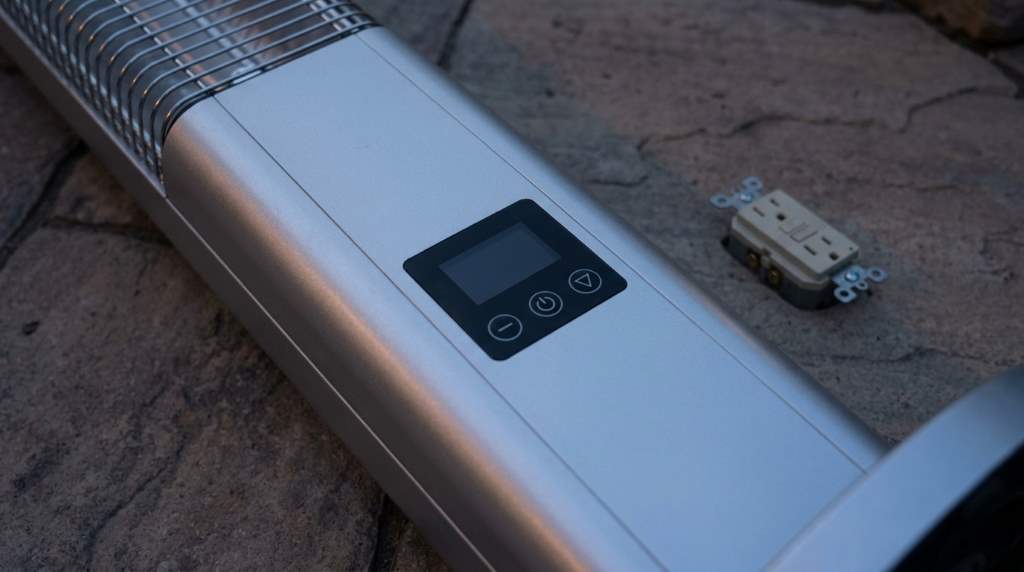 Testing carbon infrared heating tube on SereneLife outdoor electric heater