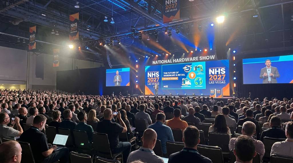 A keynote session in progress at the National Hardware Show 2027 in Las Vegas